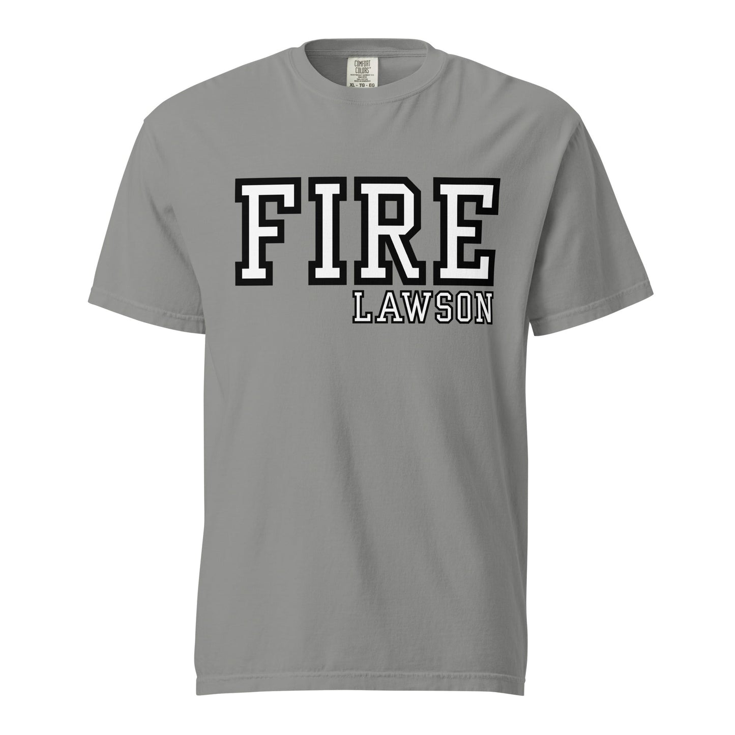 Signature | Comfort Colors T-Shirt | Lawson Fire Department | Script Logo