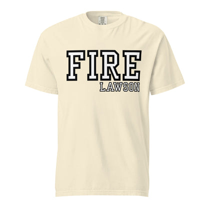 Signature | Comfort Colors T-Shirt | Lawson Fire Department | Script Logo