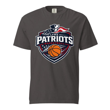 Signature | Comfort Colors T-Shirt | LFMS Athletics | Patriots Basketball Logo