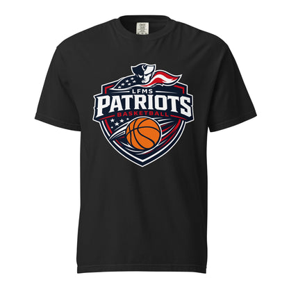 Signature | Comfort Colors T-Shirt | LFMS Athletics | Patriots Basketball Logo