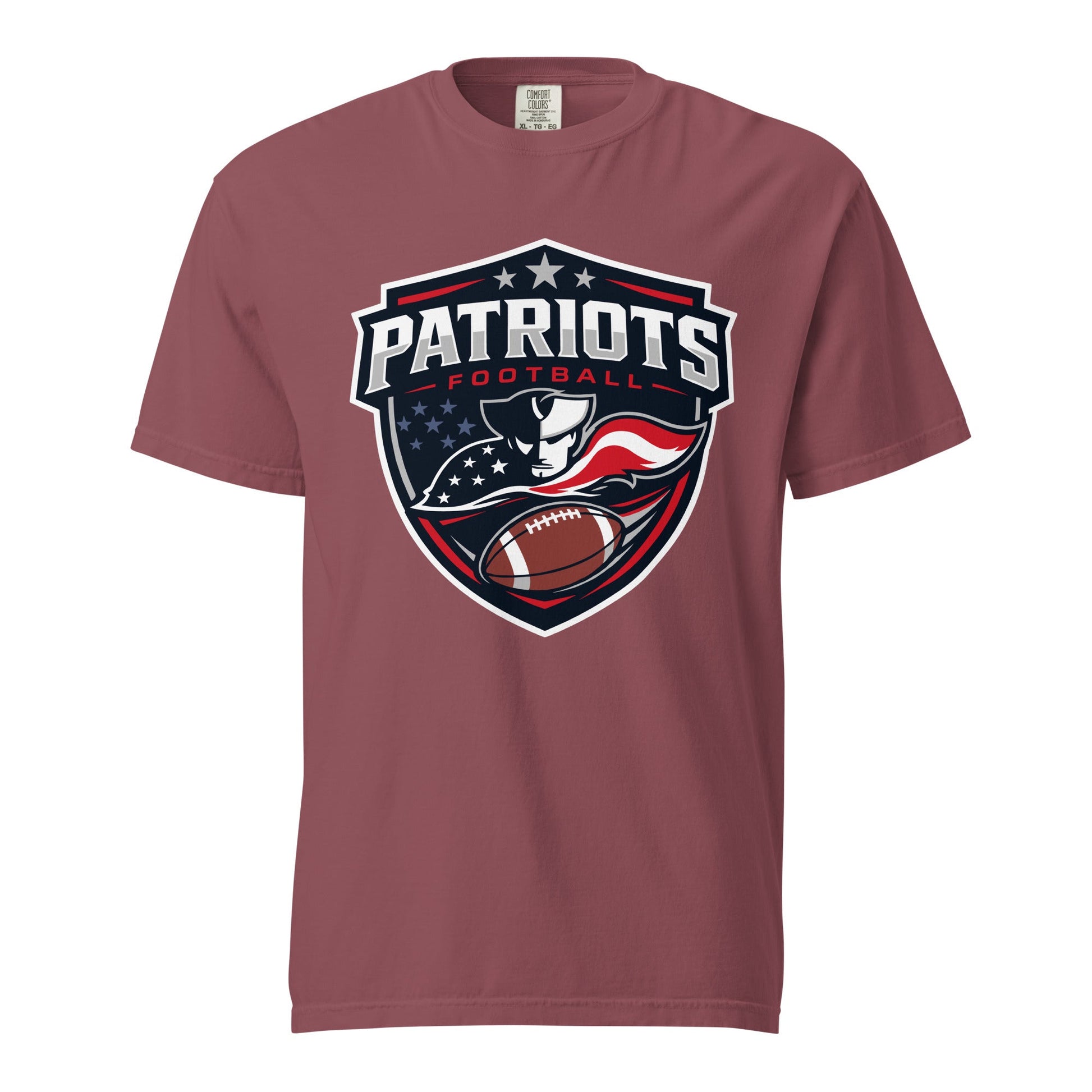 Signature | Comfort Colors T-Shirt | LFMS Athletics | Patriots Football Logo