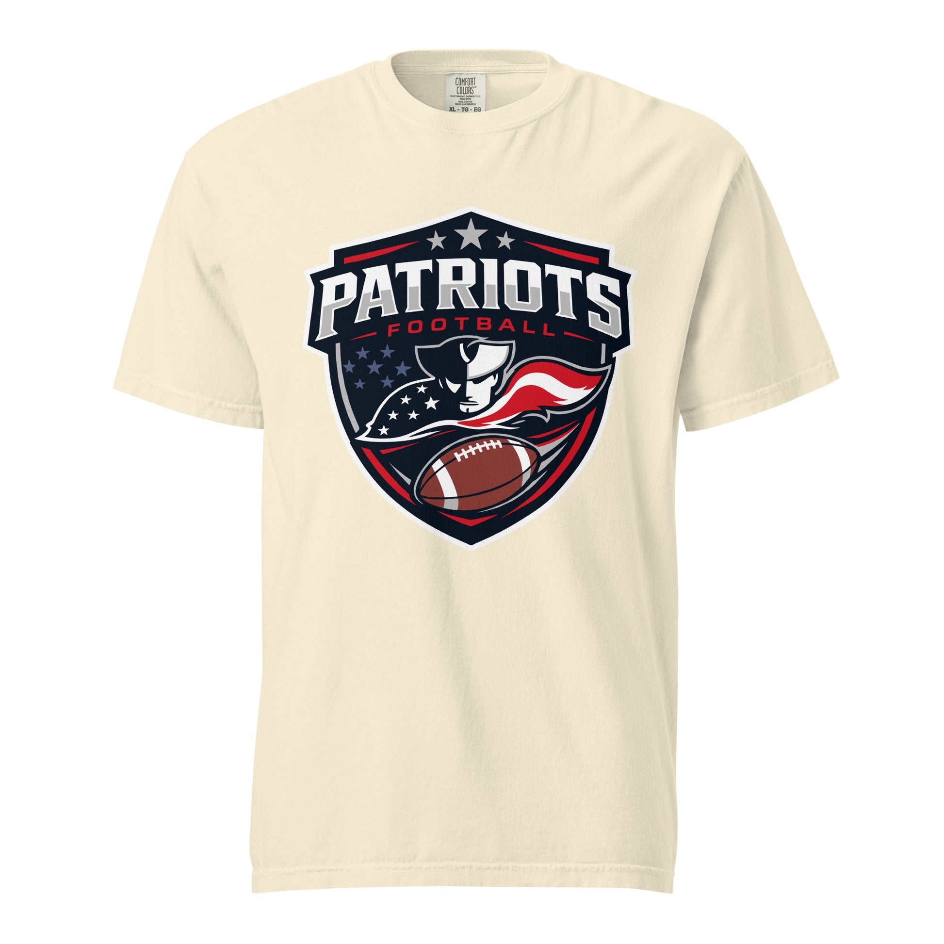 Signature | Comfort Colors T-Shirt | LFMS Athletics | Patriots Football Logo