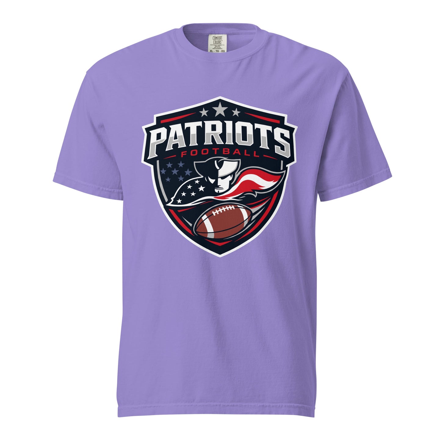 Signature | Comfort Colors T-Shirt | LFMS Athletics | Patriots Football Logo