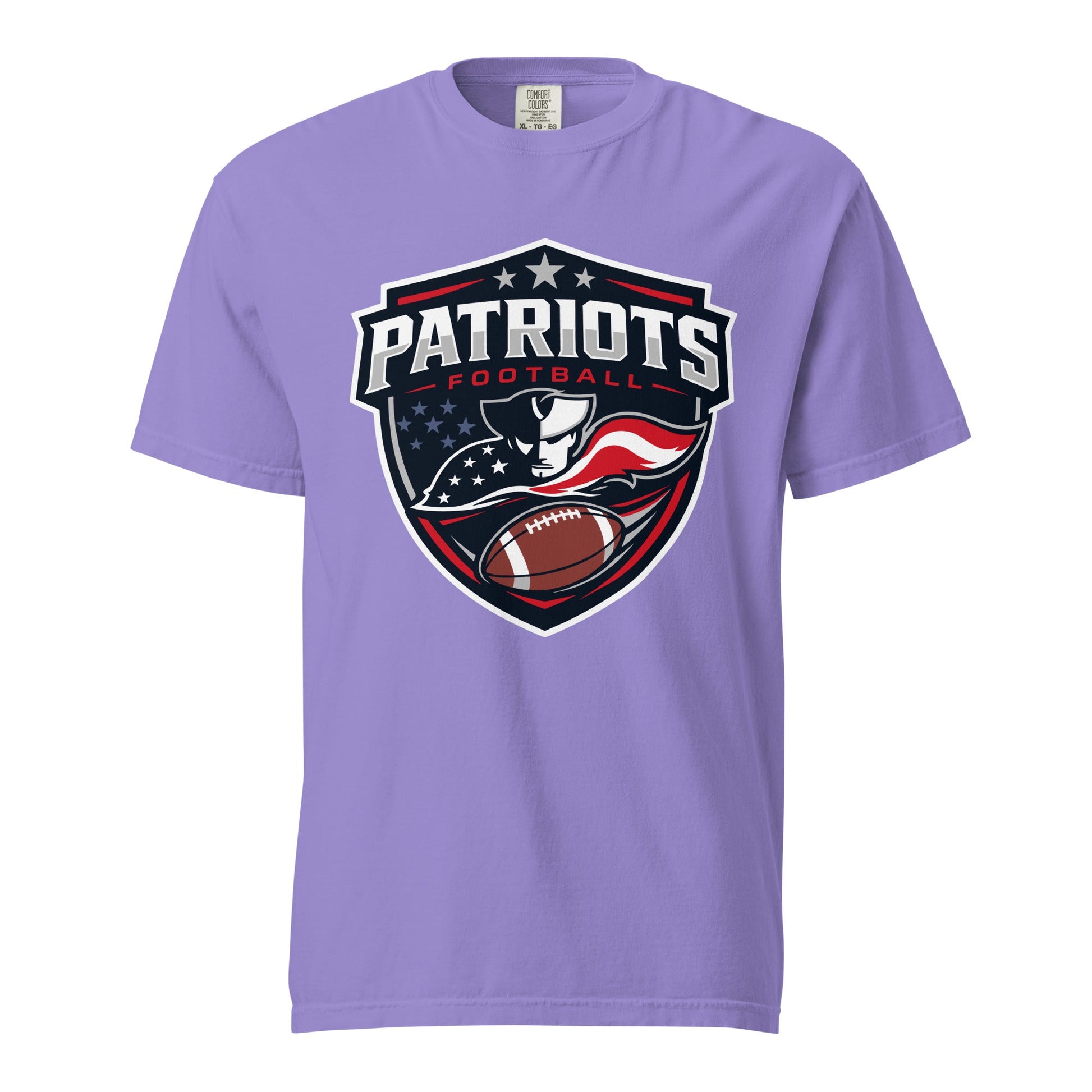 Signature | Comfort Colors T-Shirt | LFMS Athletics | Patriots Football Logo