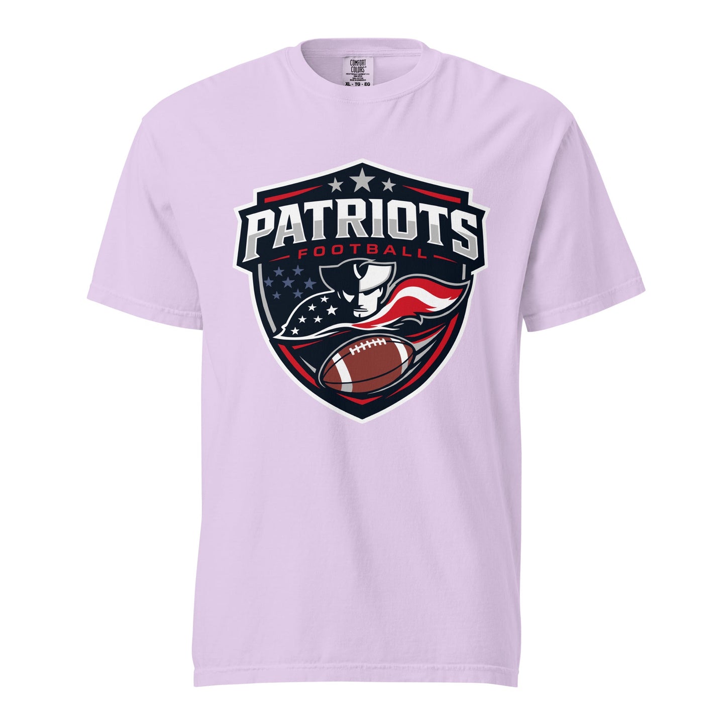 Signature | Comfort Colors T-Shirt | LFMS Athletics | Patriots Football Logo
