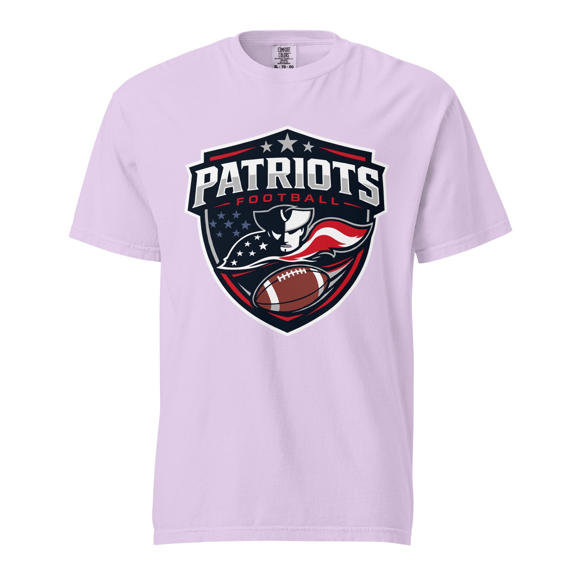 Signature | Comfort Colors T-Shirt | LFMS Athletics | Patriots Football Logo