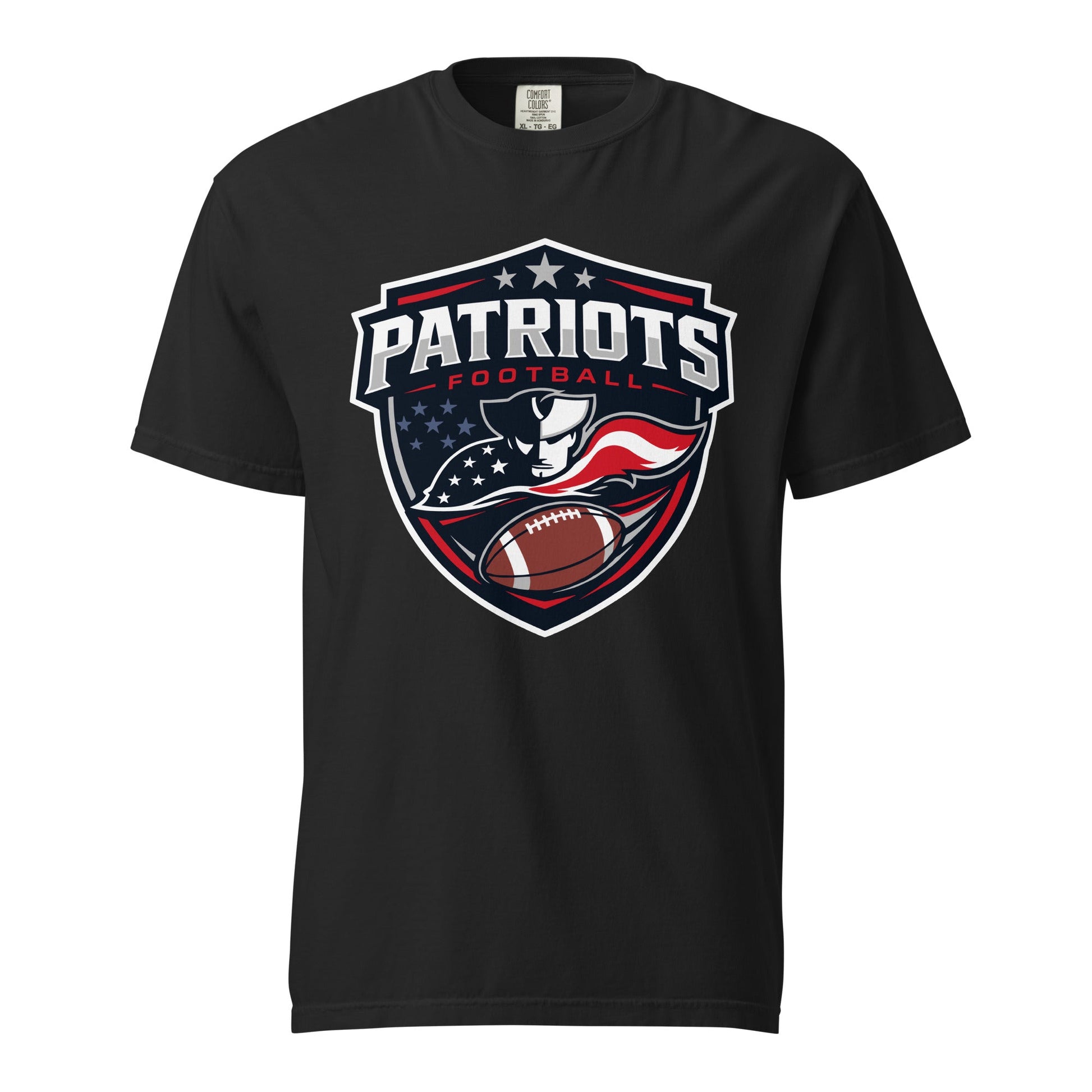 Signature | Comfort Colors T-Shirt | LFMS Athletics | Patriots Football Logo