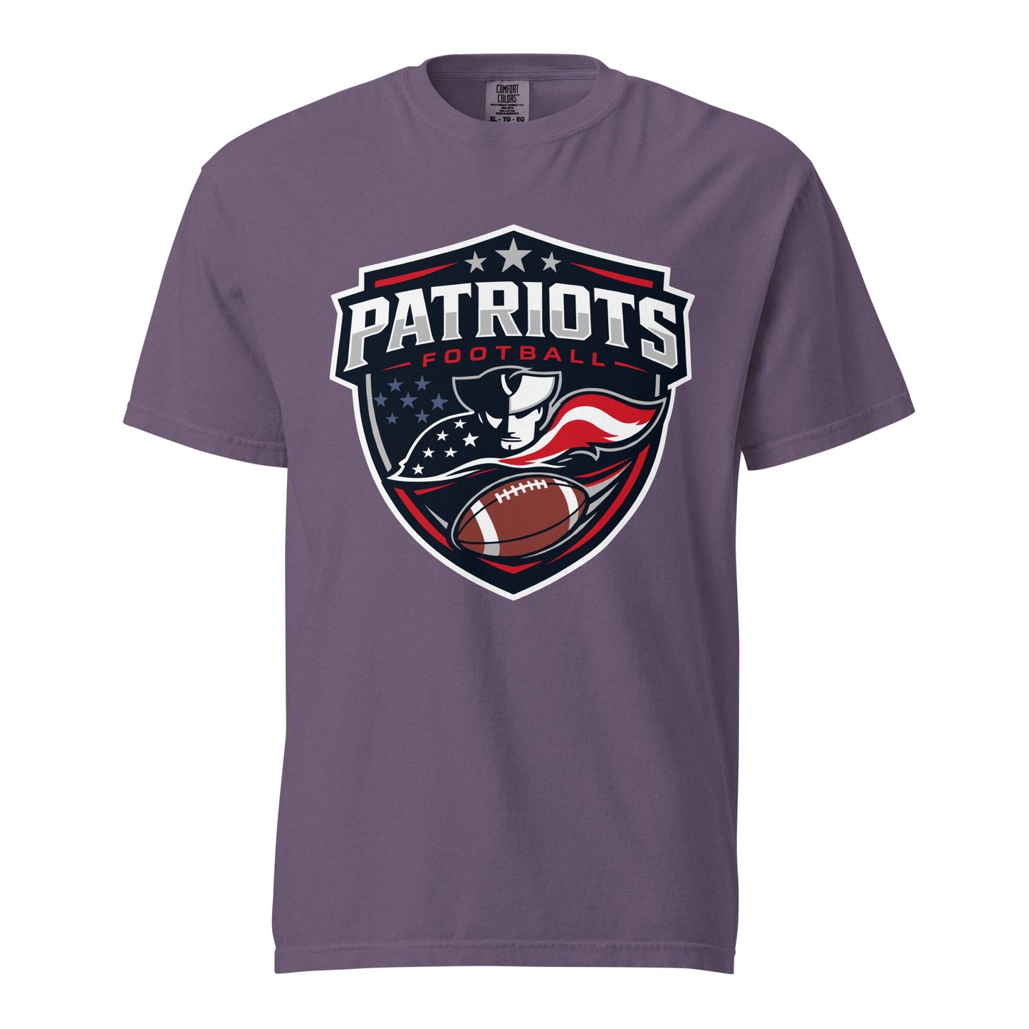 Signature | Comfort Colors T-Shirt | LFMS Athletics | Patriots Football Logo