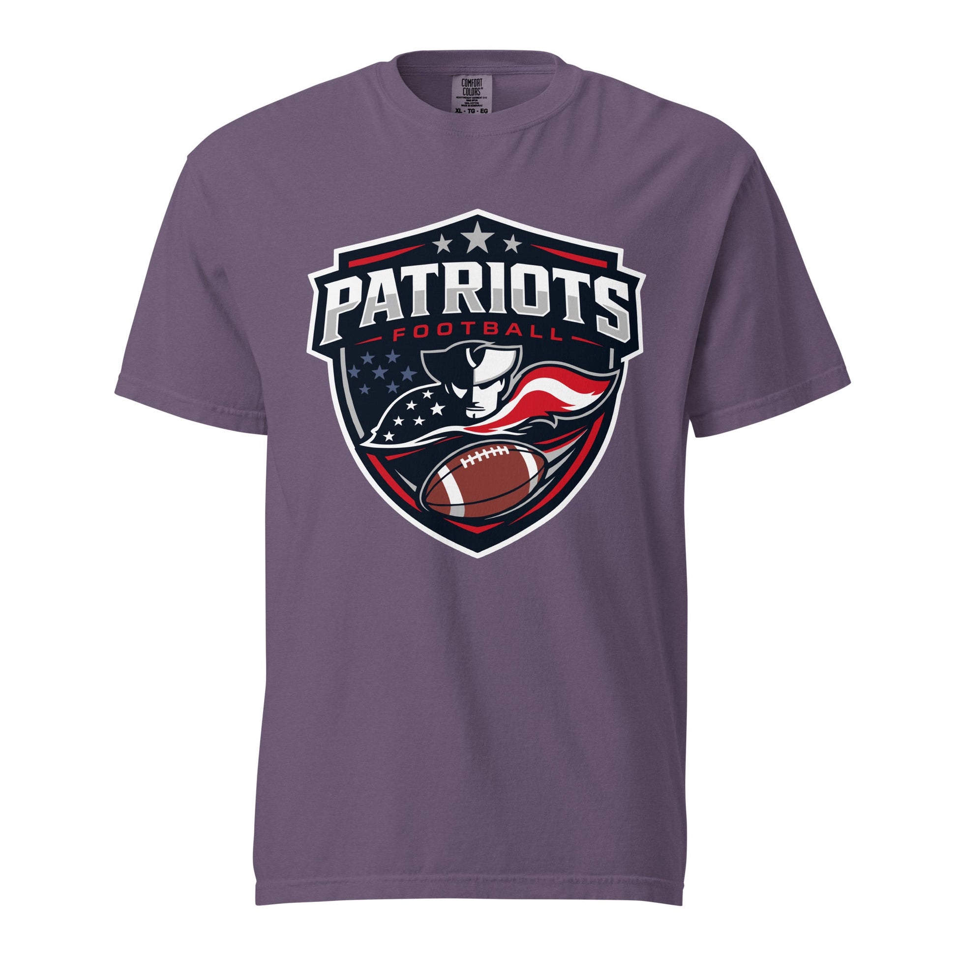 Signature | Comfort Colors T-Shirt | LFMS Athletics | Patriots Football Logo