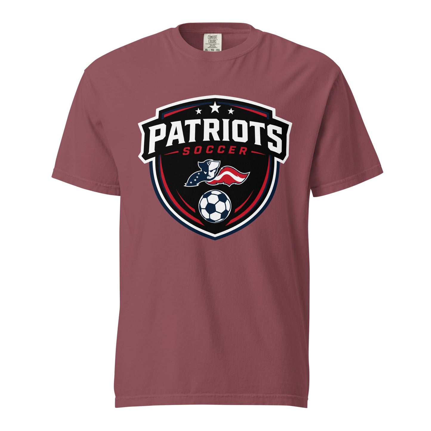 Signature | Comfort Colors T-Shirt | LFMS Athletics | Patriots Soccer Logo