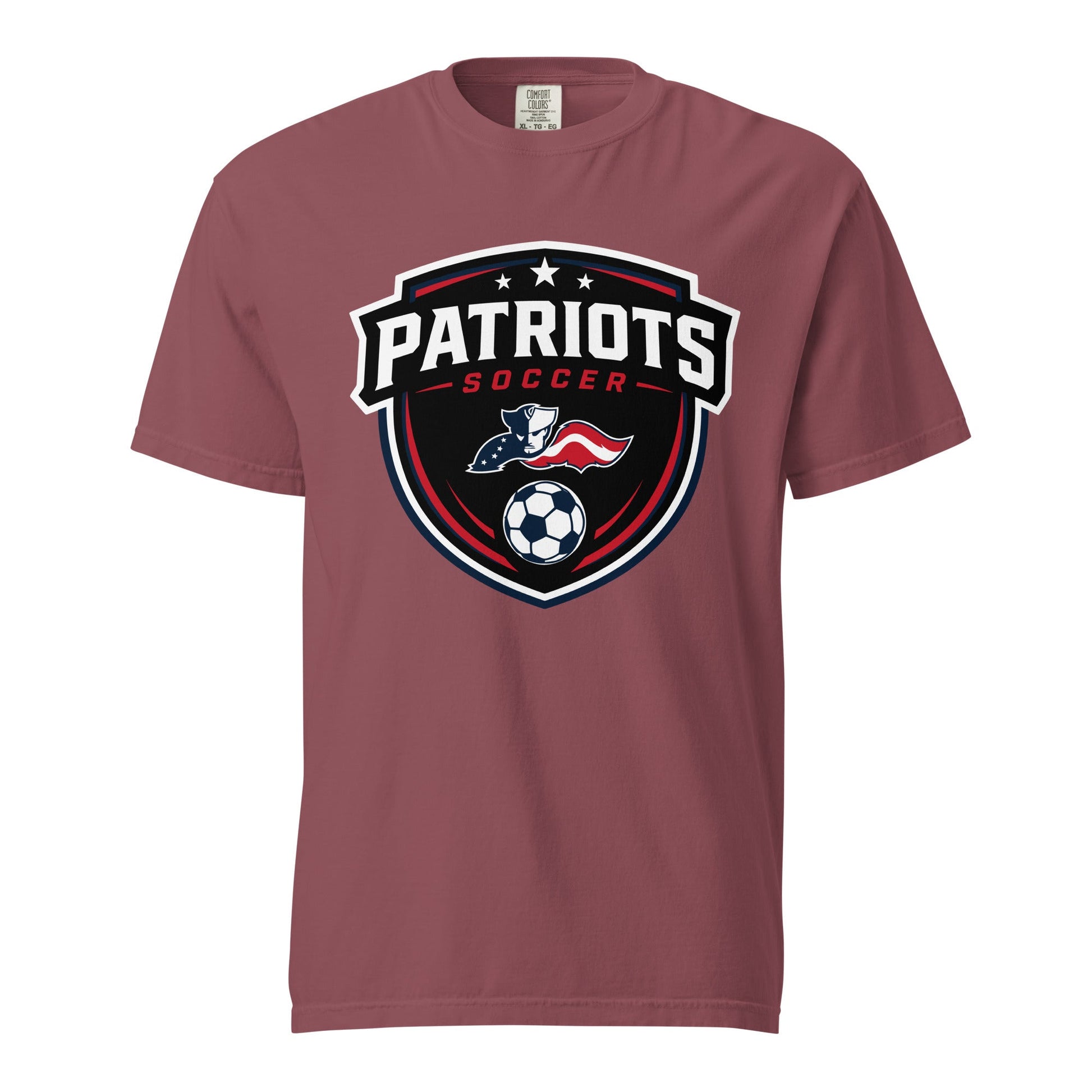 Signature | Comfort Colors T-Shirt | LFMS Athletics | Patriots Soccer Logo