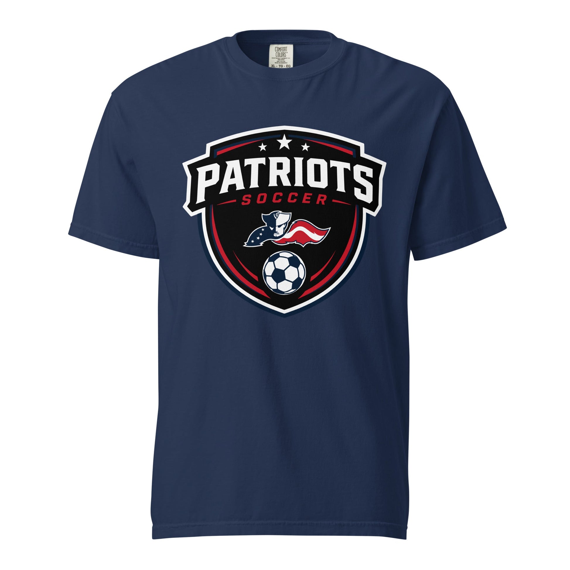 Signature | Comfort Colors T-Shirt | LFMS Athletics | Patriots Soccer Logo