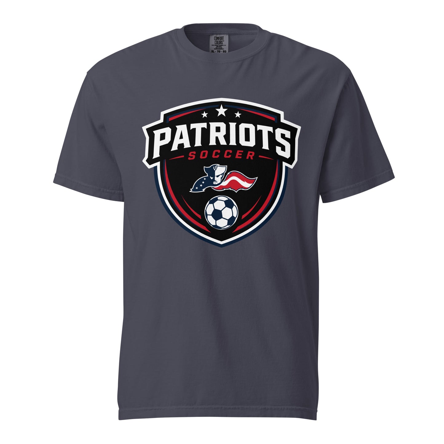Signature | Comfort Colors T-Shirt | LFMS Athletics | Patriots Soccer Logo