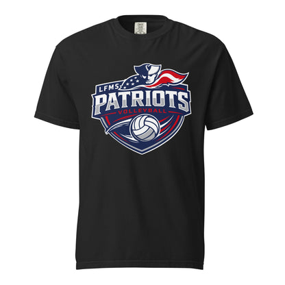 Signature | Comfort Colors T-Shirt | LFMS Athletics | Patriots Volleyball Logo