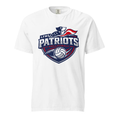 Signature | Comfort Colors T-Shirt | LFMS Athletics | Patriots Volleyball Logo