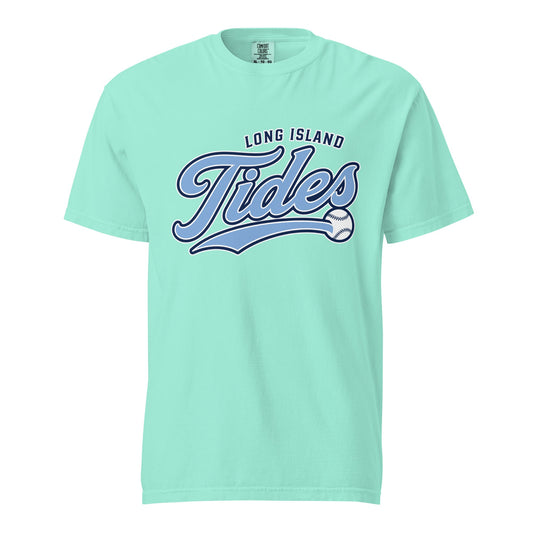Signature | Comfort Colors T-Shirt | Long Island Tides Baseball | Athletics Logo