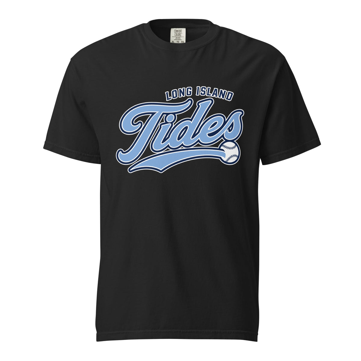 Signature | Comfort Colors T-Shirt | Long Island Tides Baseball | Athletics Logo