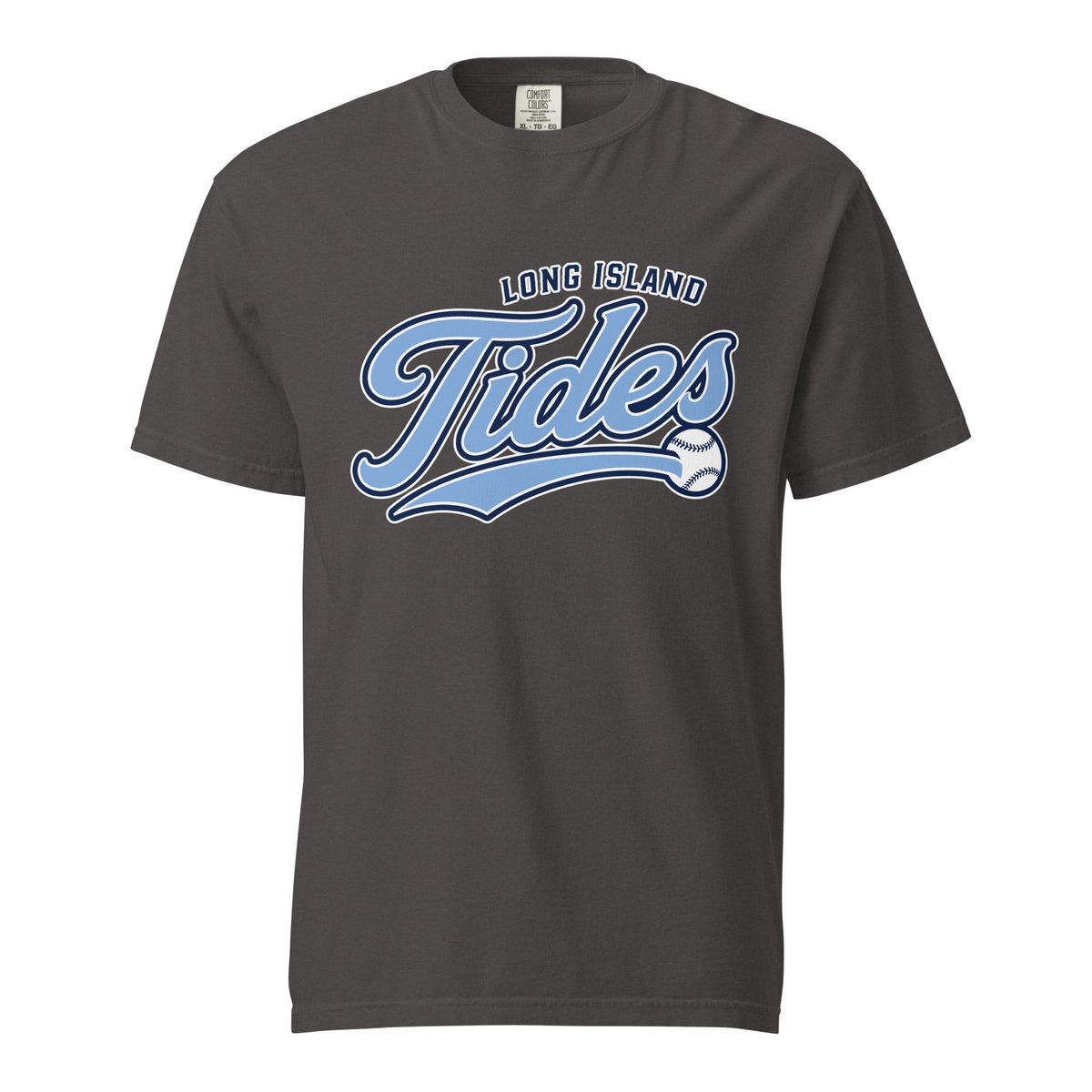 Signature | Comfort Colors T-Shirt | Long Island Tides Baseball | Athletics Logo