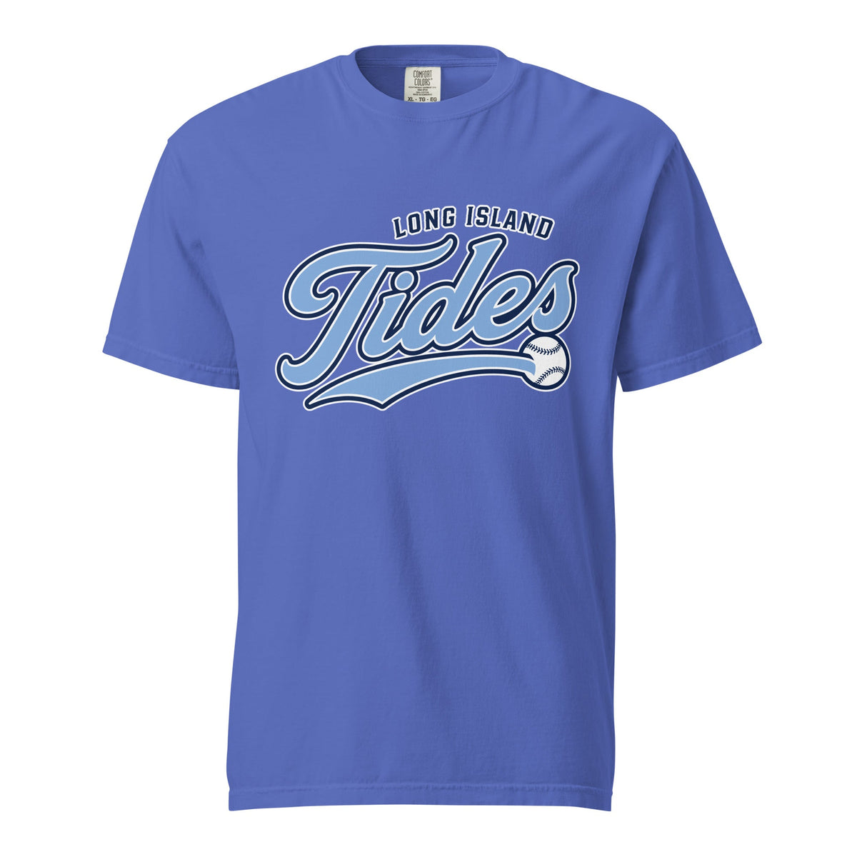 Signature | Comfort Colors T-Shirt | Long Island Tides Baseball | Athletics Logo
