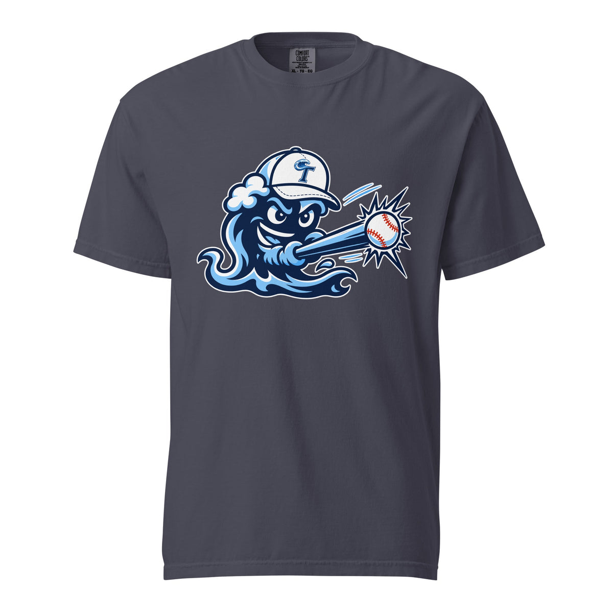 Signature | Comfort Colors T-Shirt | Long Island Tides Baseball | Mascot Logo
