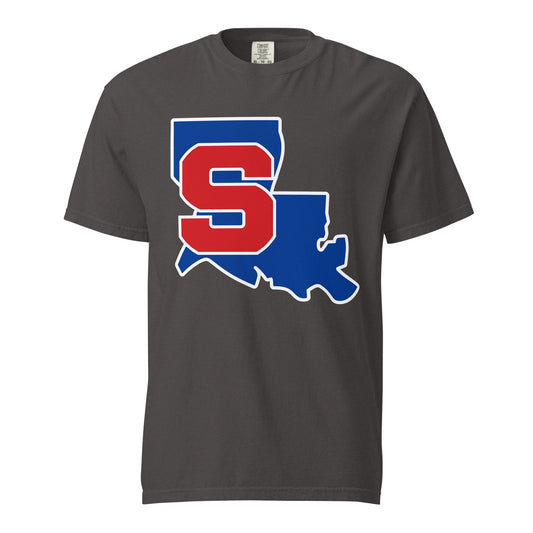 Signature | Comfort Colors T-Shirt | Louisiana Slam Baseball | Crest Logo