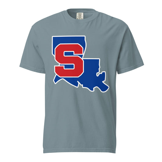 Signature | Comfort Colors T-Shirt | Louisiana Slam Baseball | Crest Logo