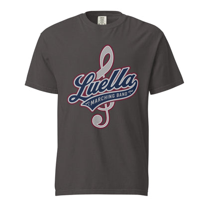 Signature | Comfort Colors T-Shirt | Luella High School Marching Band | Crest Logo