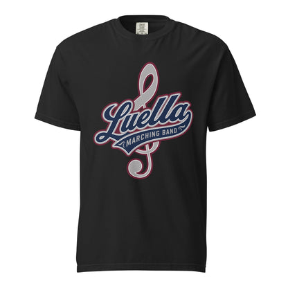 Signature | Comfort Colors T-Shirt | Luella High School Marching Band | Crest Logo