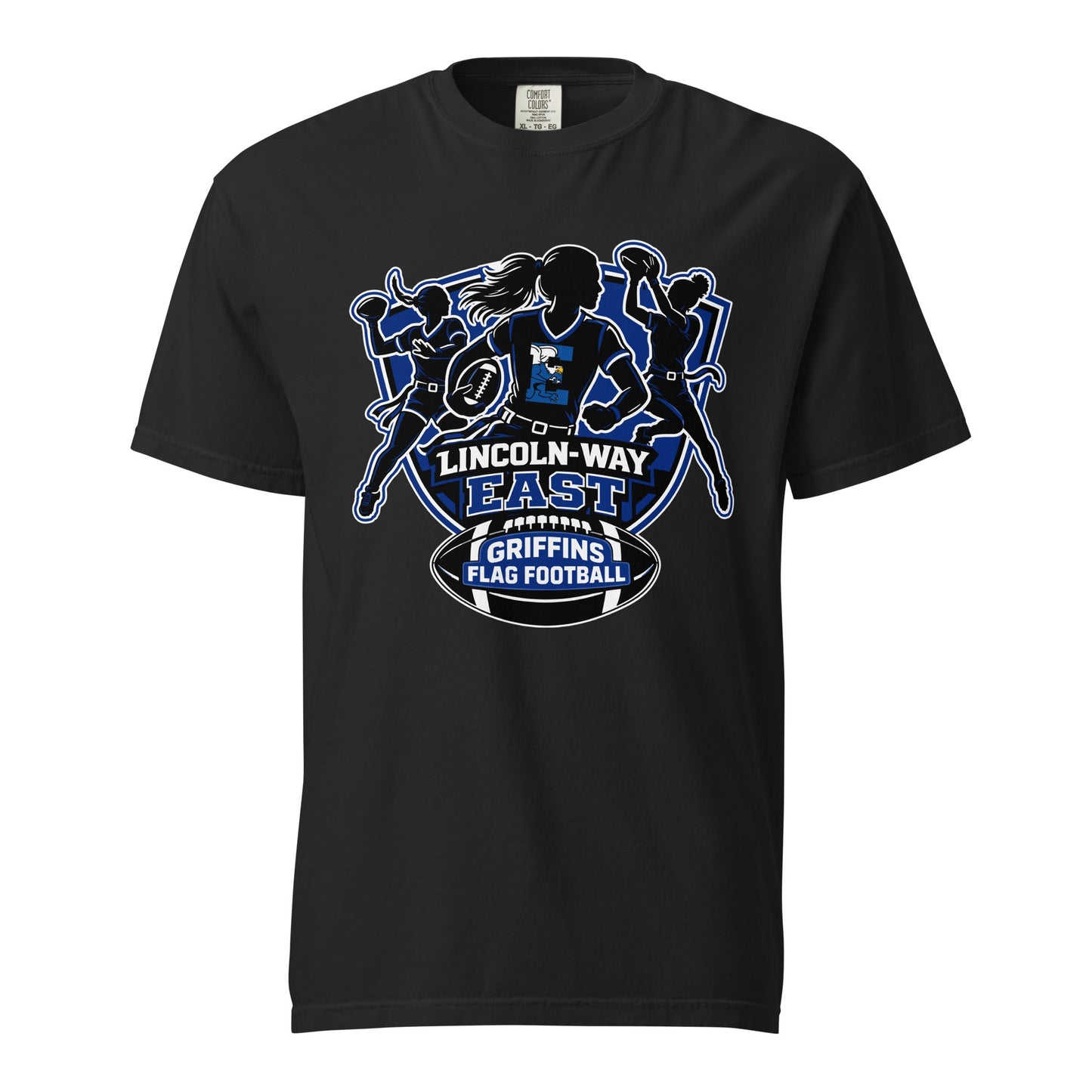 Signature | Comfort Colors T-Shirt | LWE Flag Football | Athletics Logo