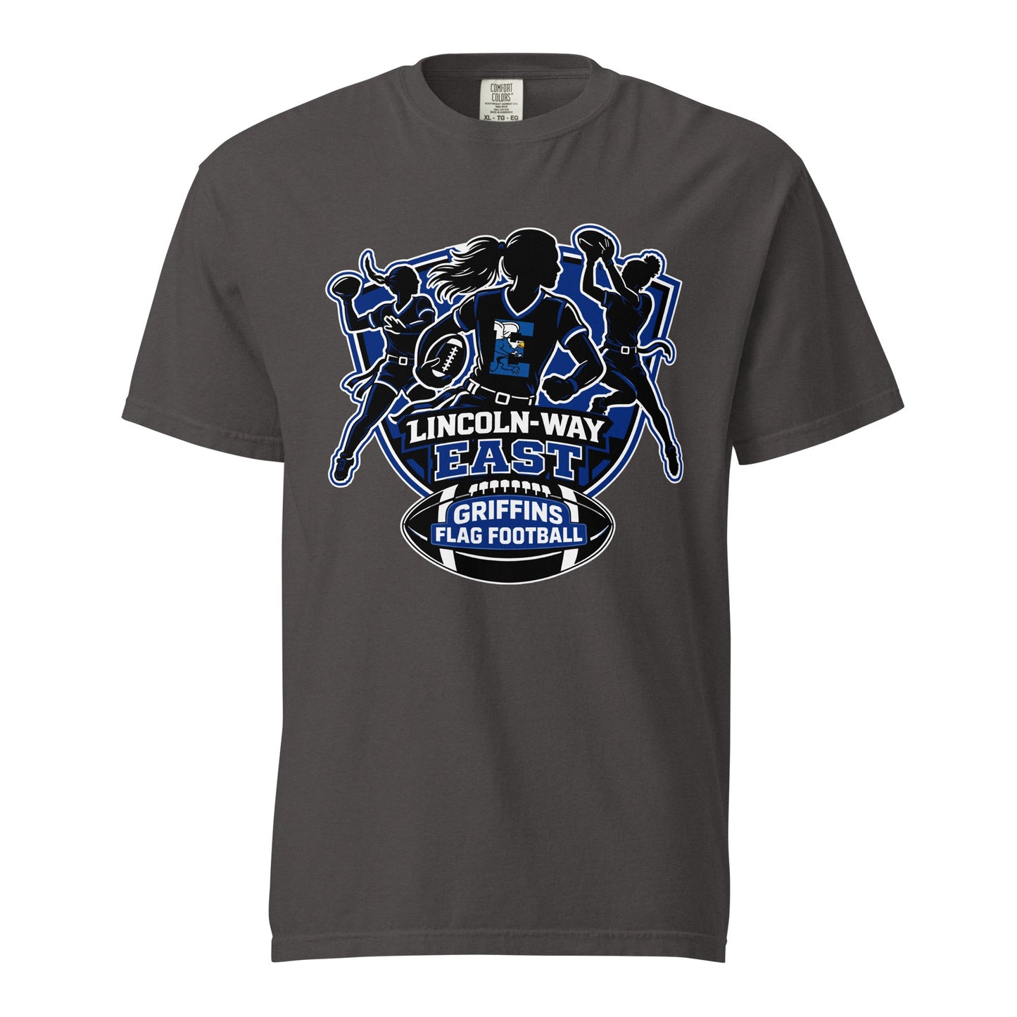 Signature | Comfort Colors T-Shirt | LWE Flag Football | Athletics Logo