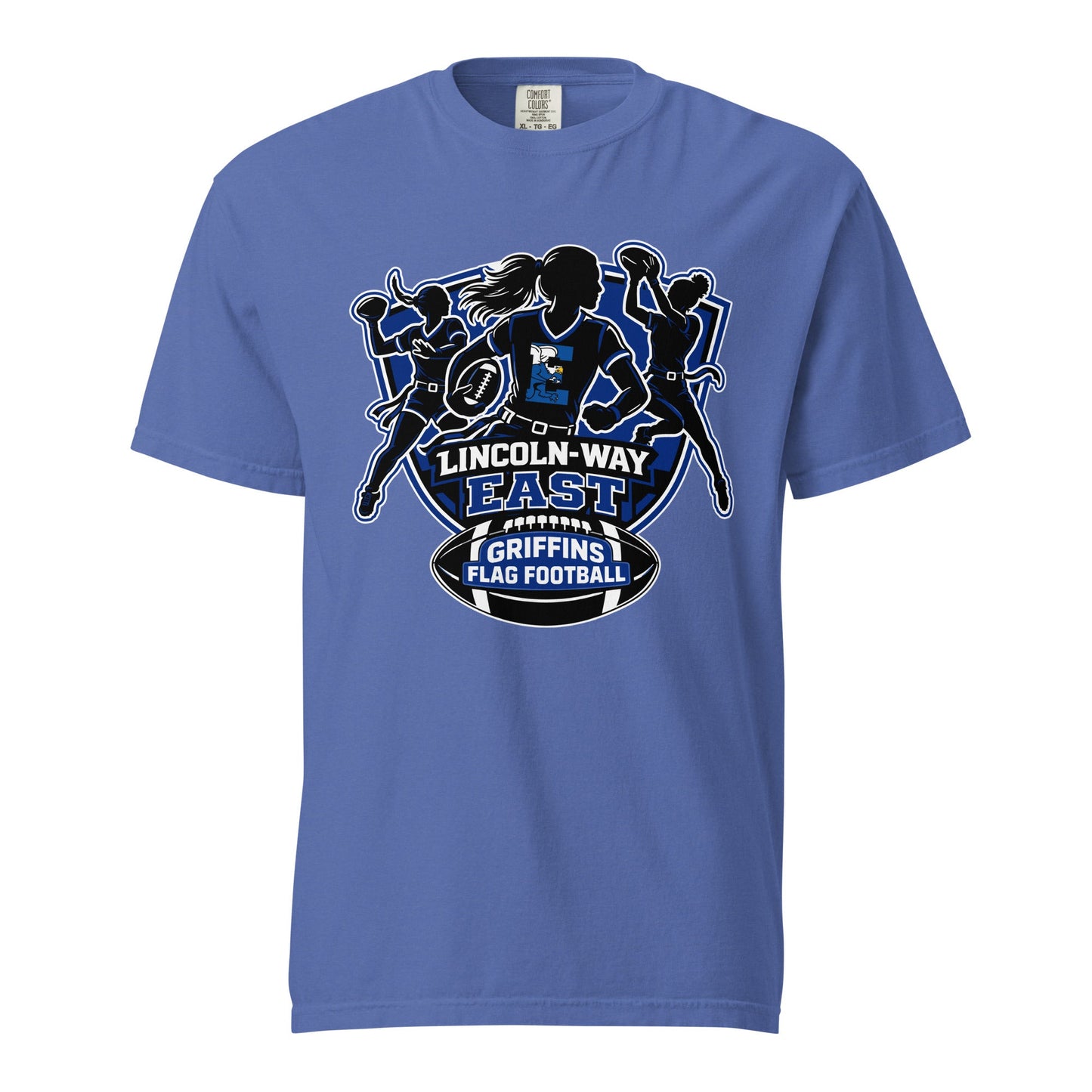 Signature | Comfort Colors T-Shirt | LWE Flag Football | Athletics Logo