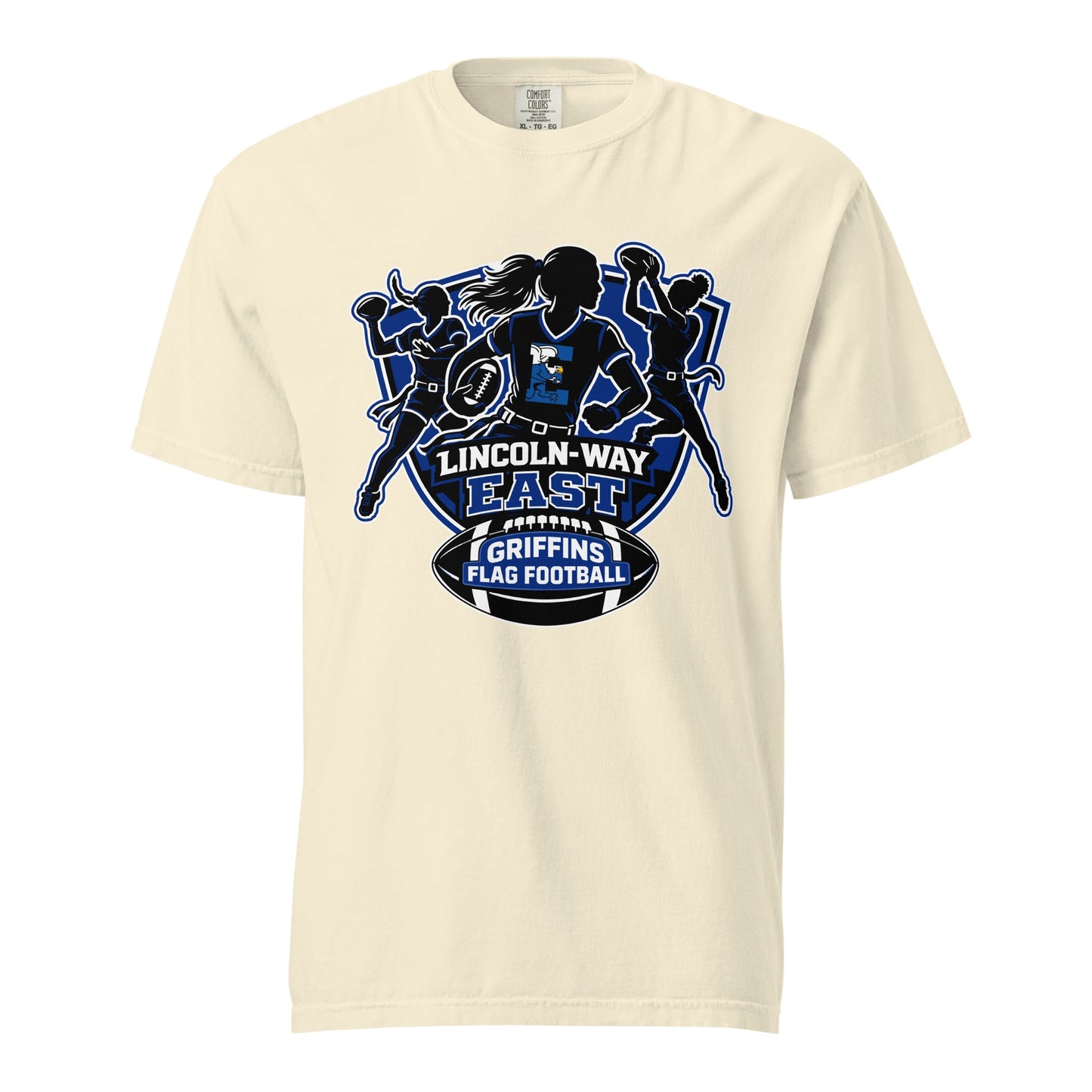 Signature | Comfort Colors T-Shirt | LWE Flag Football | Athletics Logo