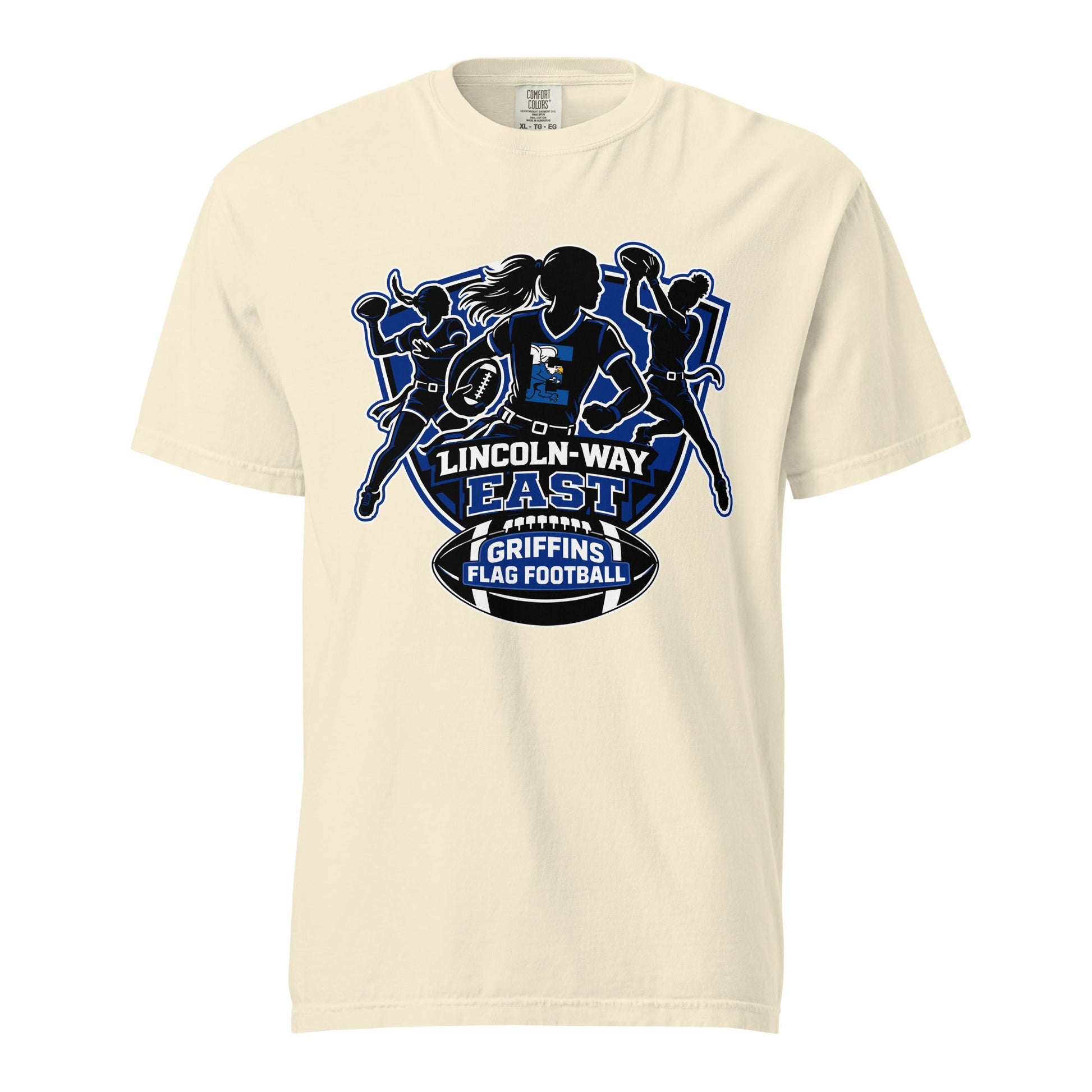 Signature | Comfort Colors T-Shirt | LWE Flag Football | Athletics Logo