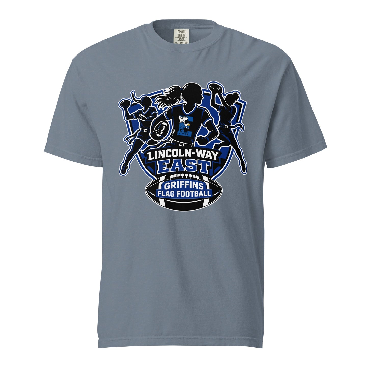Signature | Comfort Colors T-Shirt | LWE Flag Football | Athletics Logo