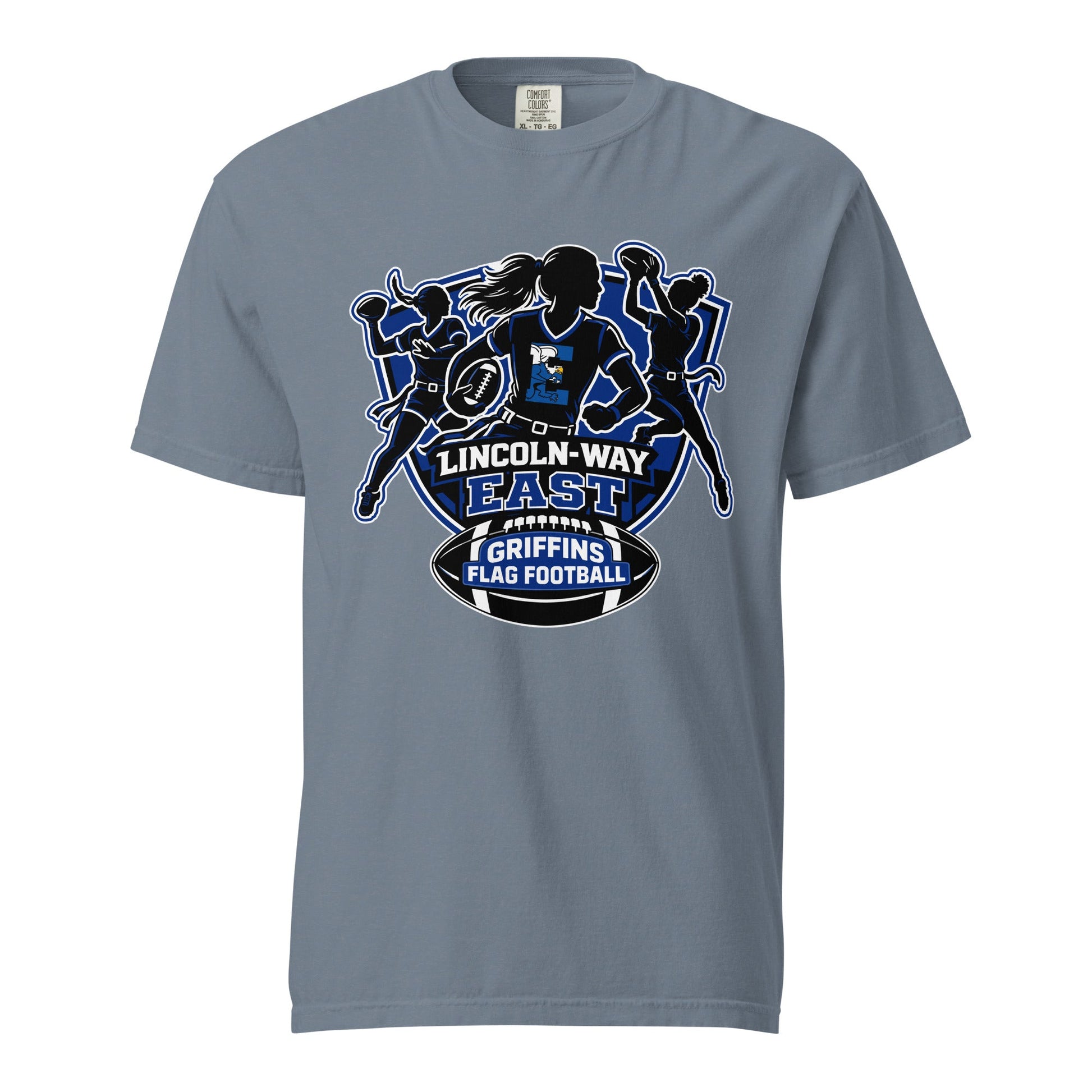 Signature | Comfort Colors T-Shirt | LWE Flag Football | Athletics Logo