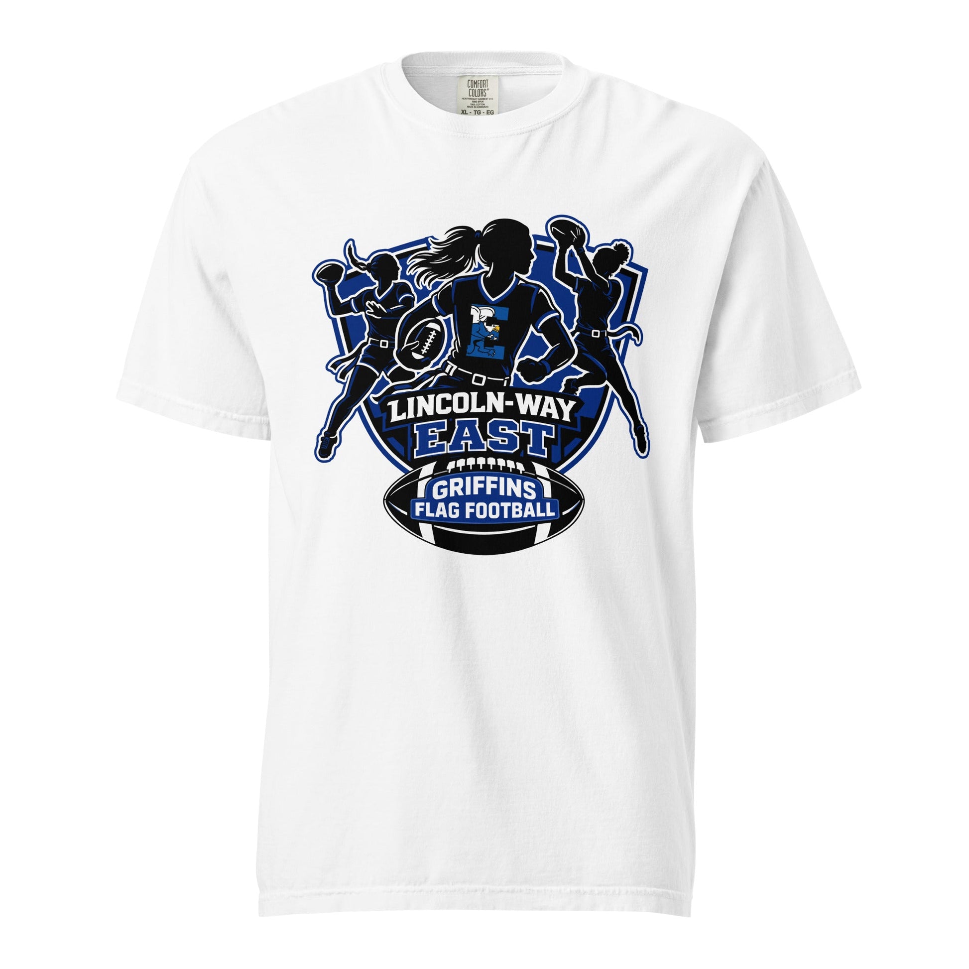 Signature | Comfort Colors T-Shirt | LWE Flag Football | Athletics Logo