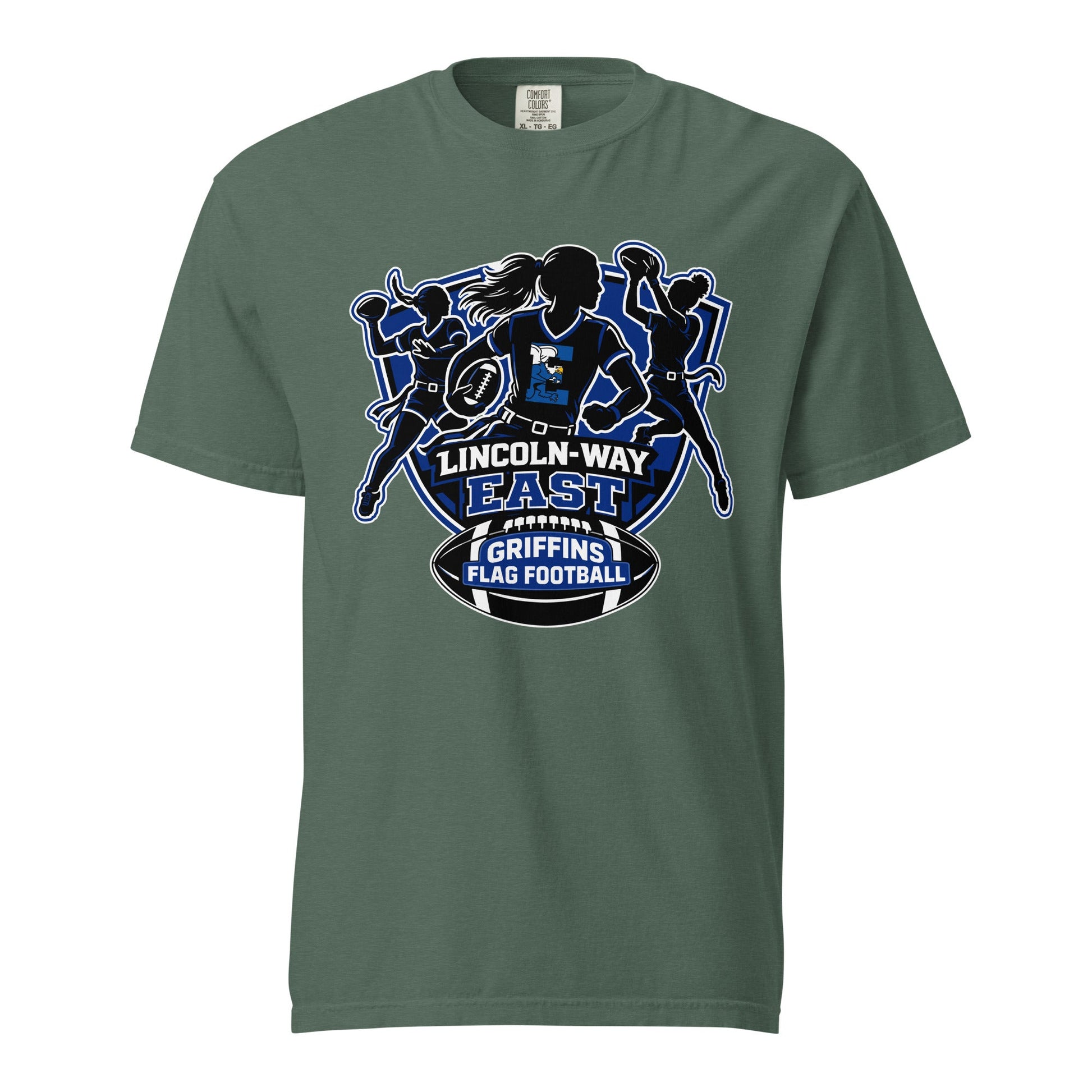 Signature | Comfort Colors T-Shirt | LWE Flag Football | Athletics Logo