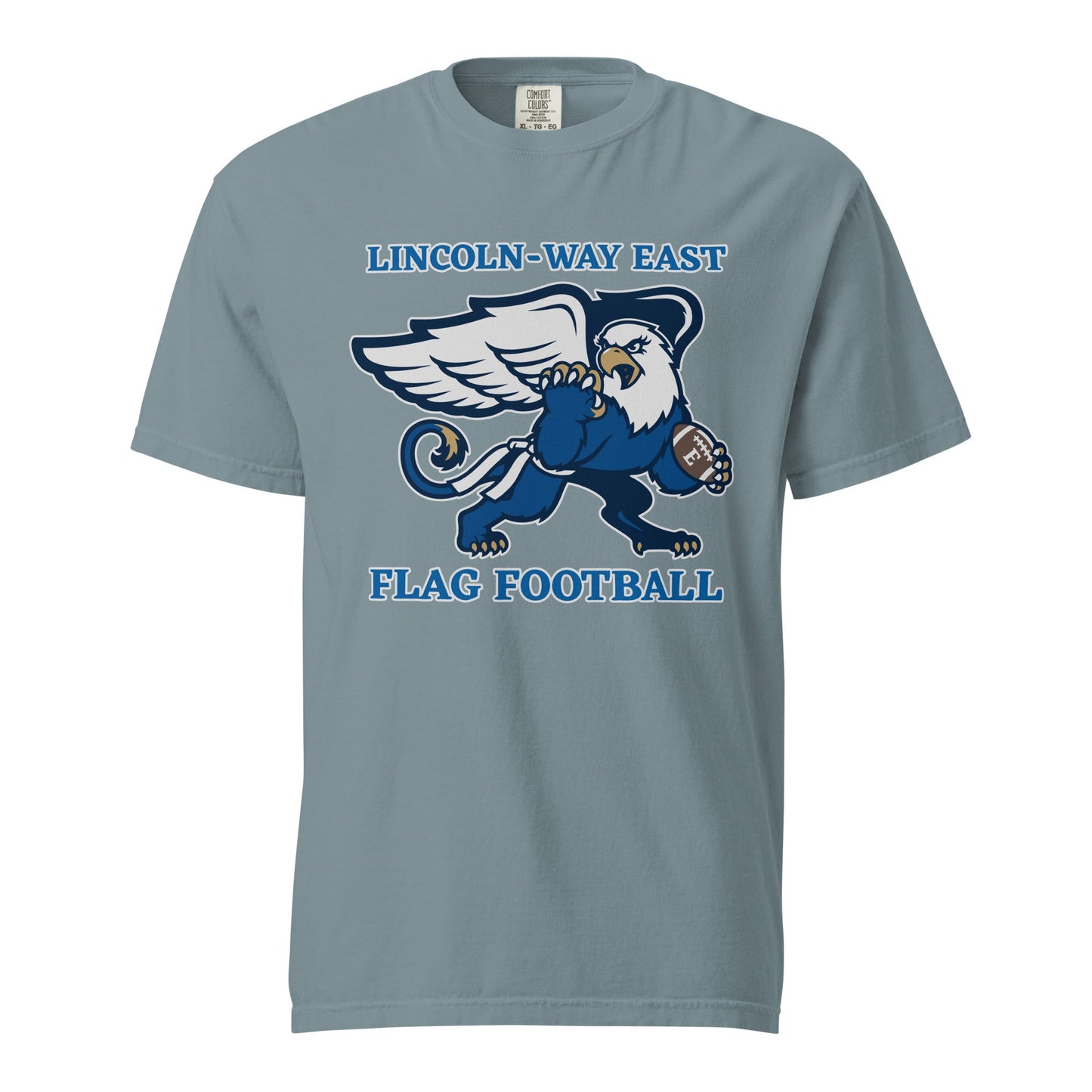 Signature | Comfort Colors T-Shirt | LWE Flag Football | Crest Logo