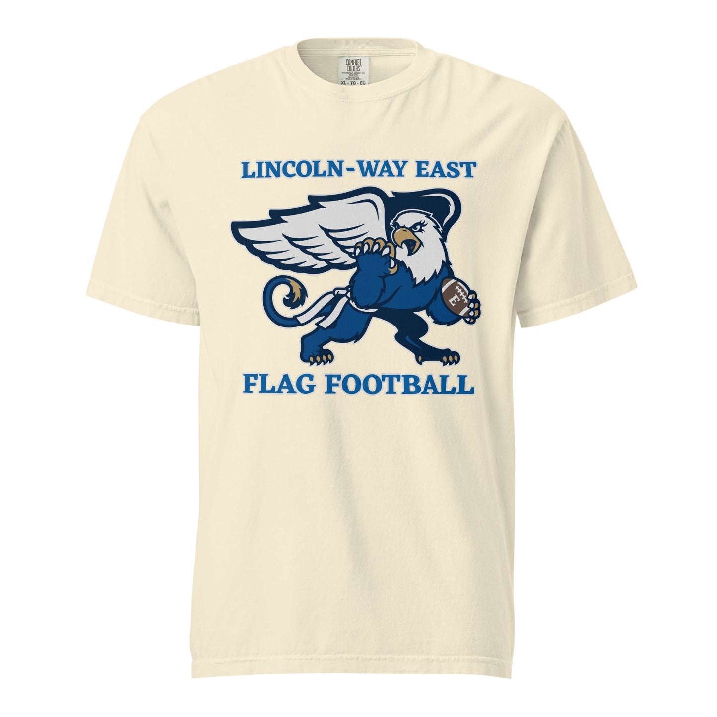 Signature | Comfort Colors T-Shirt | LWE Flag Football | Crest Logo