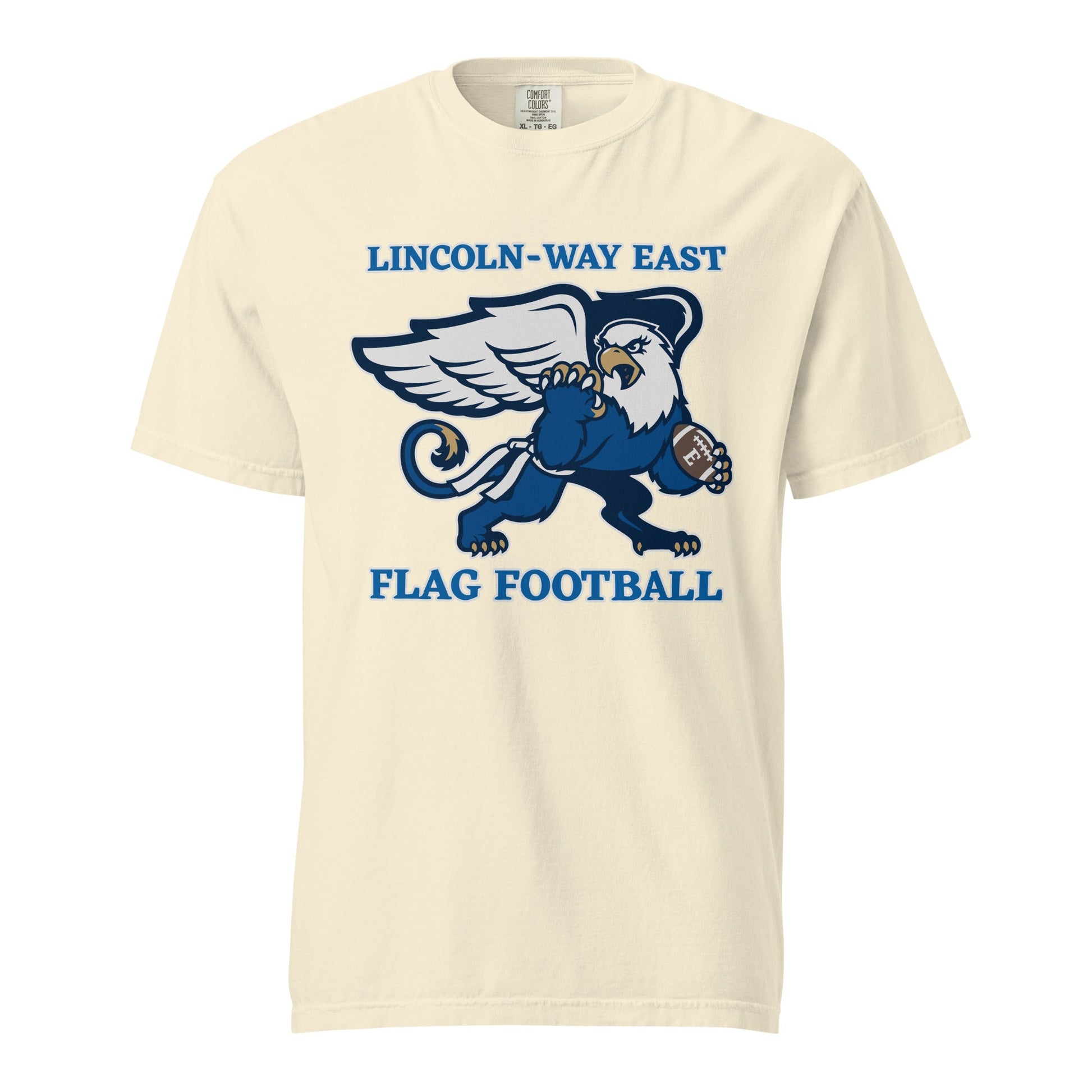 Signature | Comfort Colors T-Shirt | LWE Flag Football | Crest Logo
