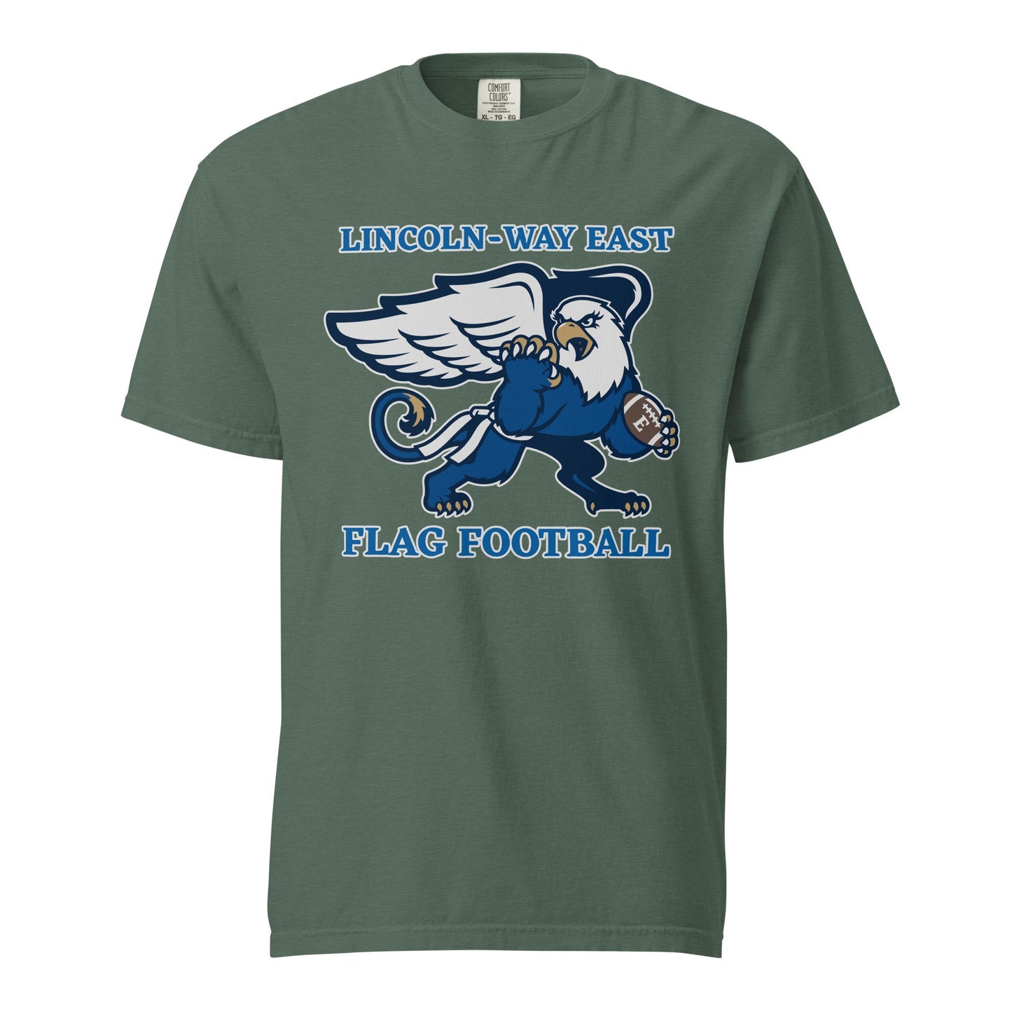 Signature | Comfort Colors T-Shirt | LWE Flag Football | Crest Logo