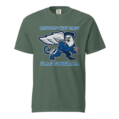 Signature | Comfort Colors T-Shirt | LWE Flag Football | Crest Logo