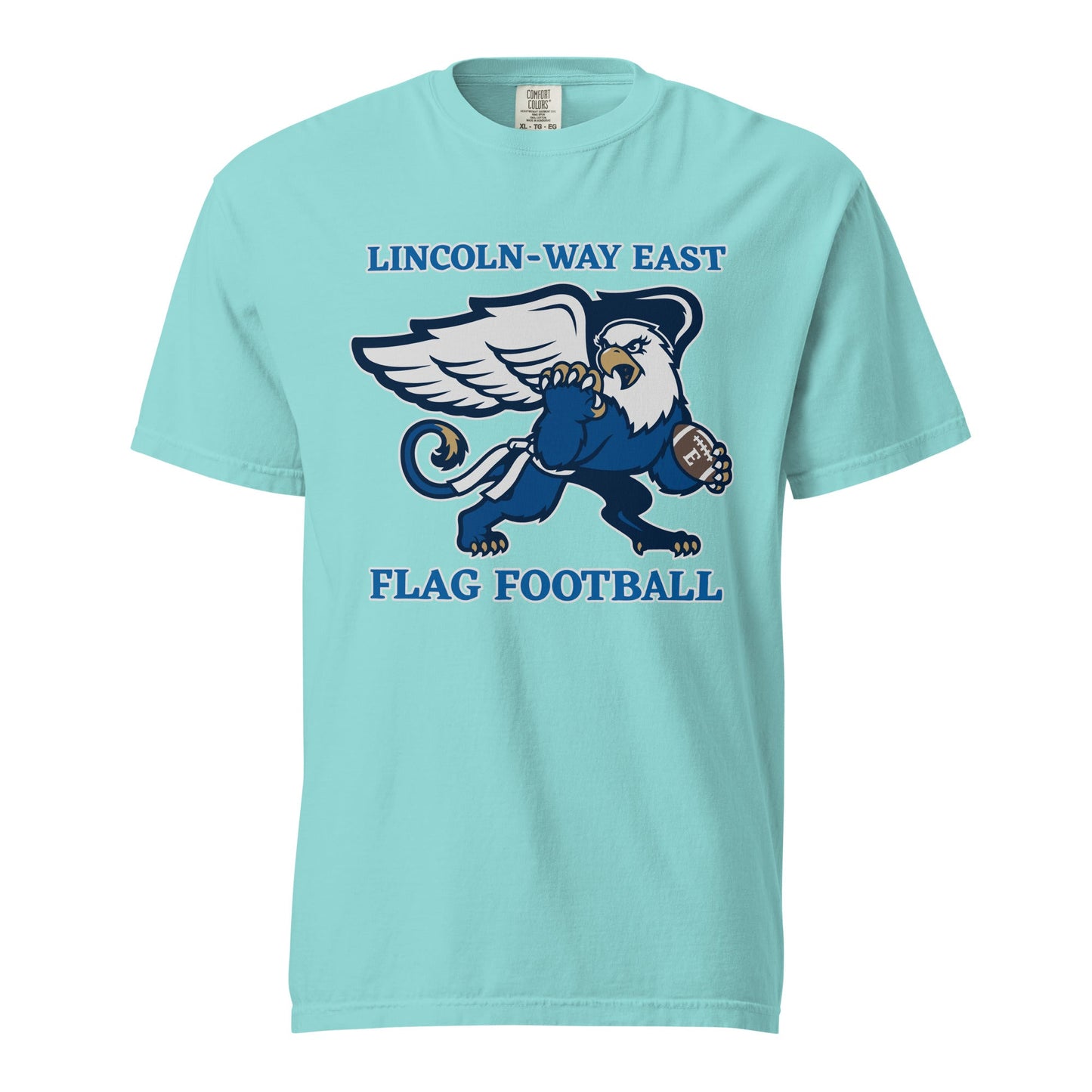 Signature | Comfort Colors T-Shirt | LWE Flag Football | Crest Logo
