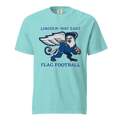 Signature | Comfort Colors T-Shirt | LWE Flag Football | Crest Logo