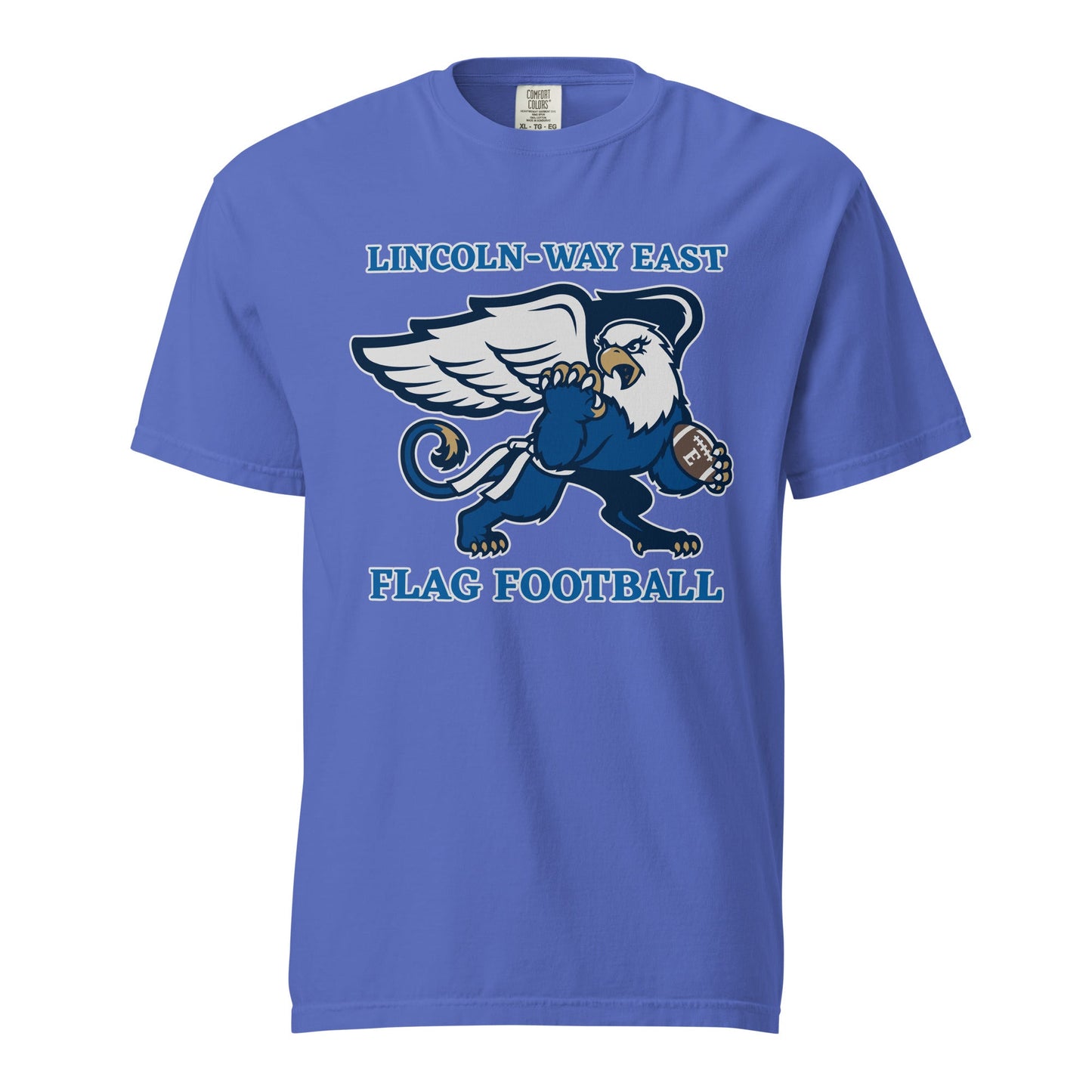 Signature | Comfort Colors T-Shirt | LWE Flag Football | Crest Logo