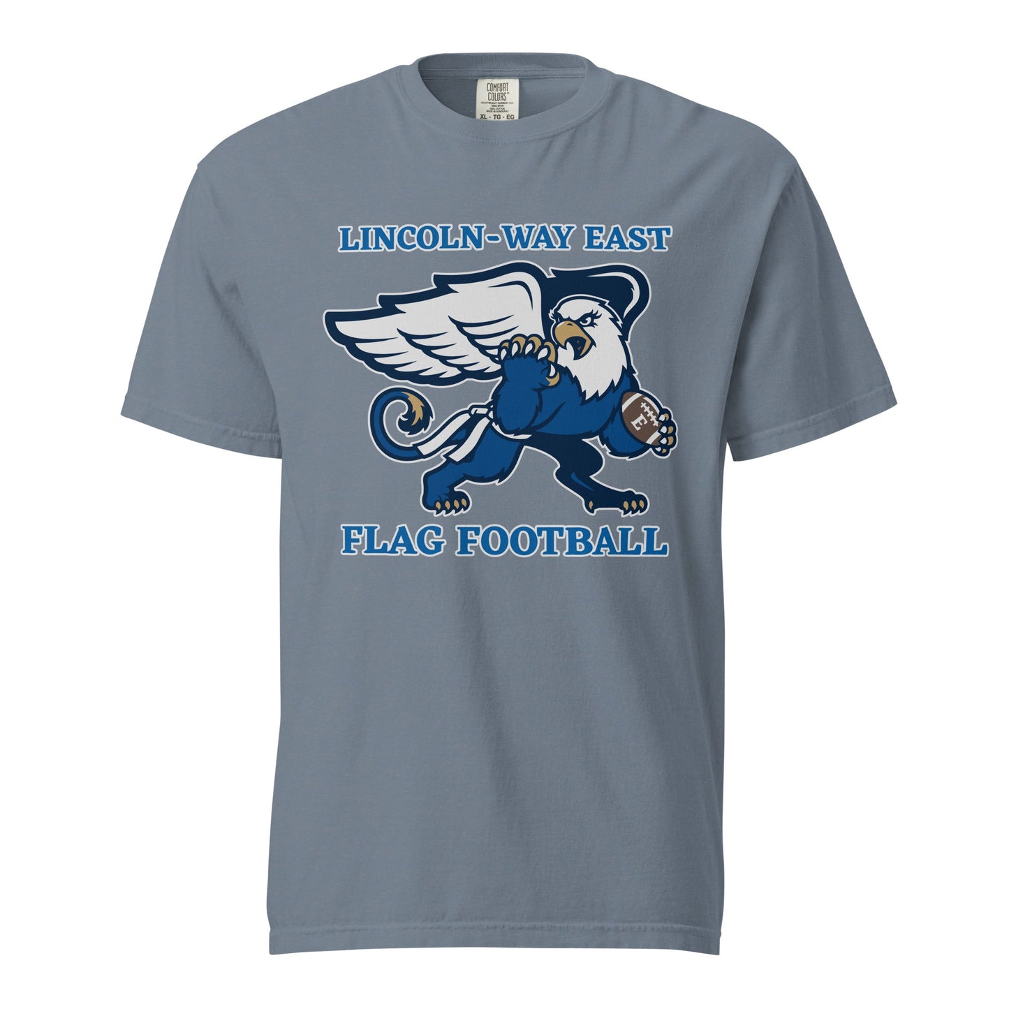 Signature | Comfort Colors T-Shirt | LWE Flag Football | Crest Logo