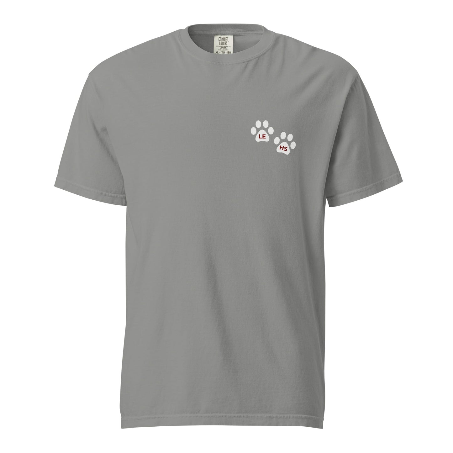 Signature | Comfort Colors T-Shirt | Lynn English Cheerleading | Paws Logo
