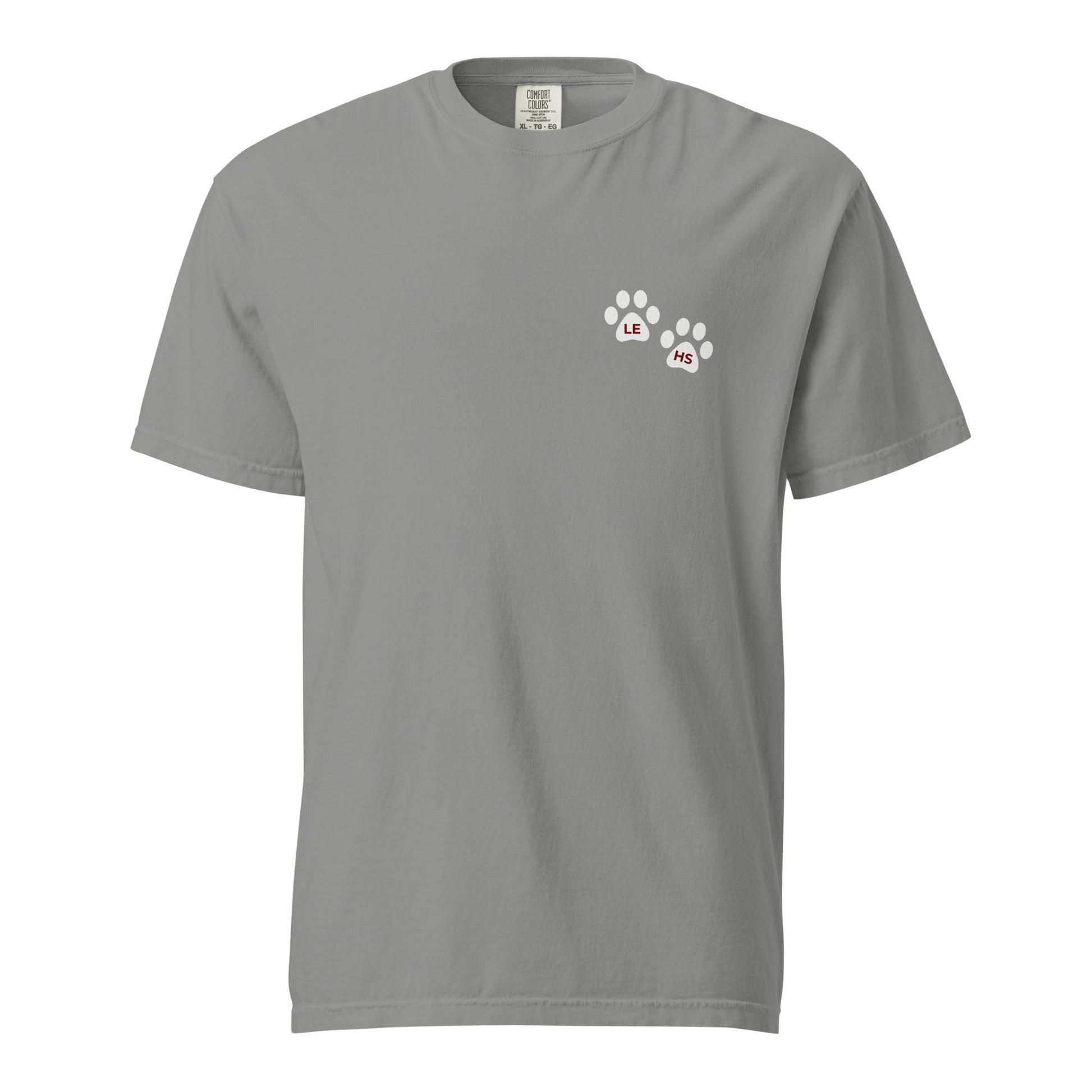 Signature | Comfort Colors T-Shirt | Lynn English Cheerleading | Paws Logo