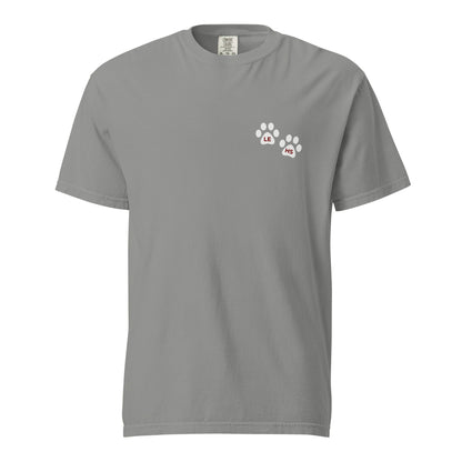 Signature | Comfort Colors T-Shirt | Lynn English Cheerleading | Paws Logo