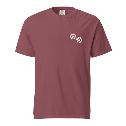 Signature | Comfort Colors T-Shirt | Lynn English Cheerleading | Paws Logo